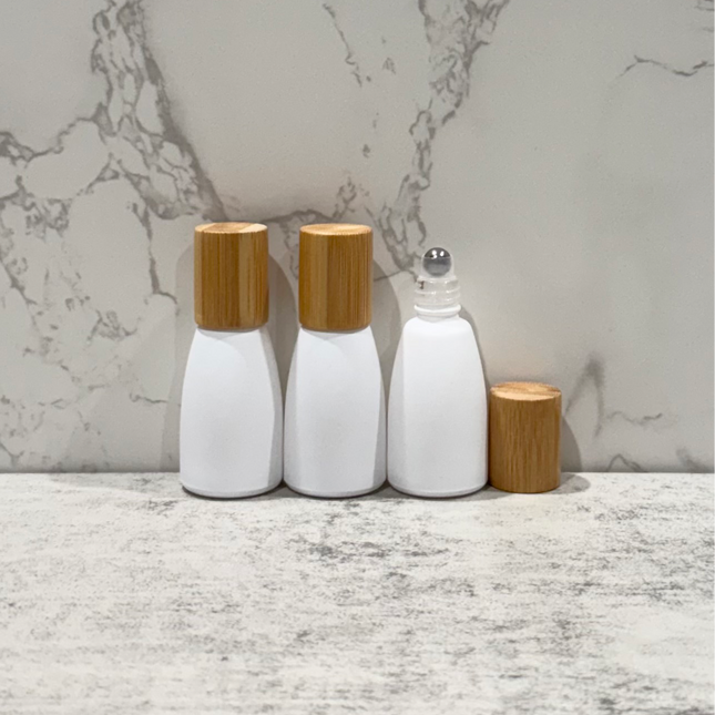 12mL White Essential Oil Bottles ~ Pack of 3