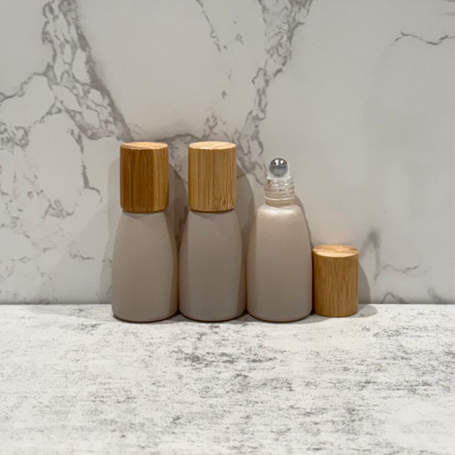 12mL Taupe Essential Oil Bottles ~ Pack of 3