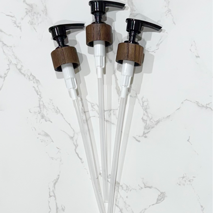 24-410 Ash Wood and Black Pumps ~ Pack of 3