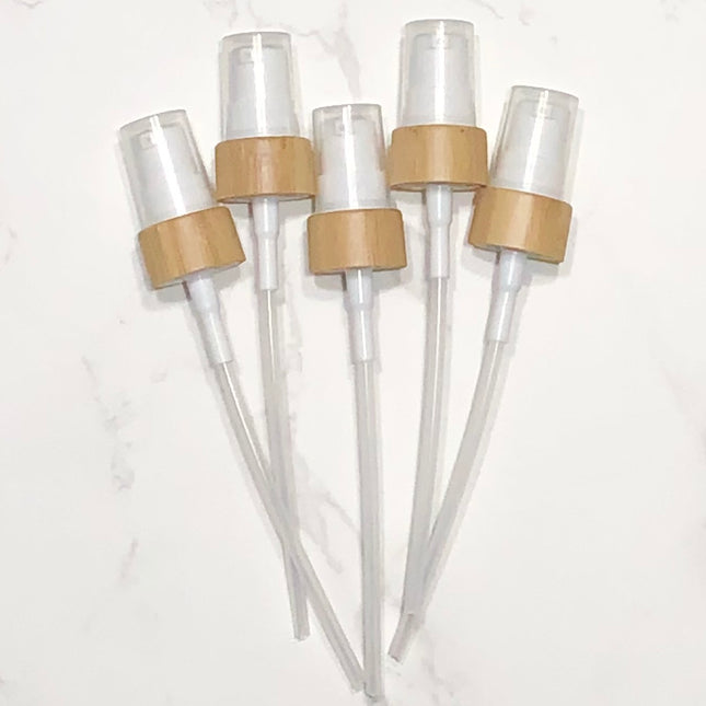 18-410 Bamboo and White Pumps ~ Pack of 5